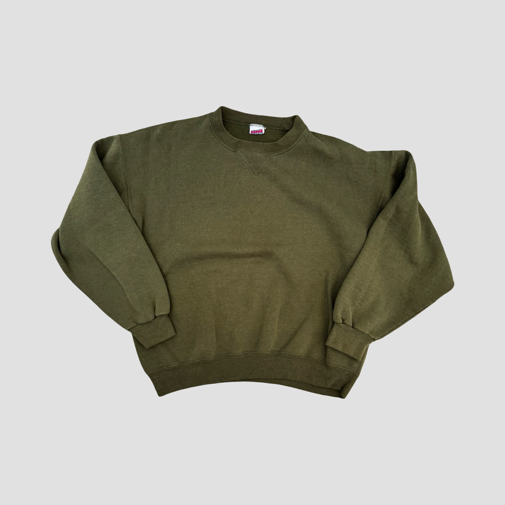 Army Green Soffee Crewneck - Small