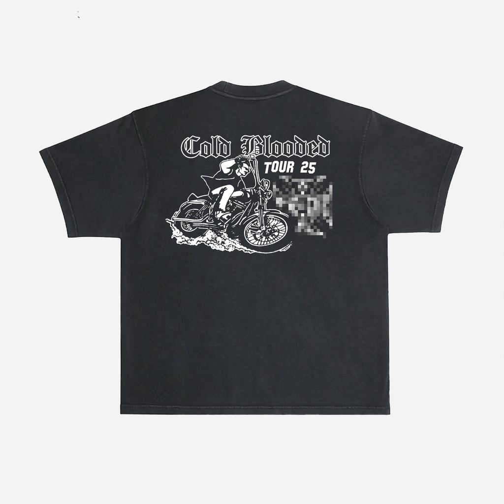 (4th of July Special) Tour 25 Tee - Pigment Black