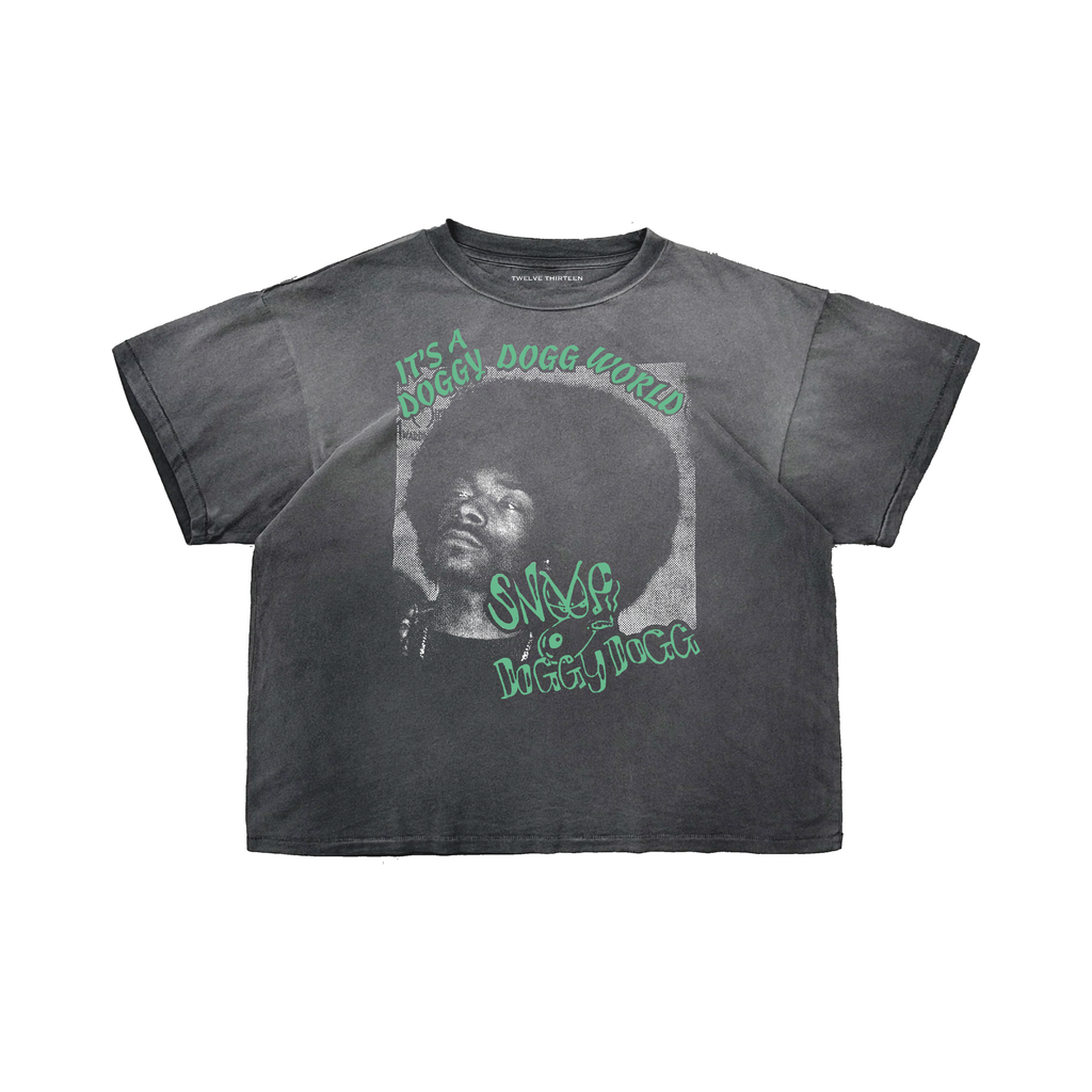 Vintage Snoop Tee - Stone Washed Black