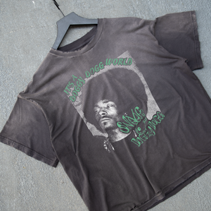Vintage Snoop Tee - Stone Washed Black