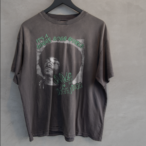 Vintage Snoop Tee - Stone Washed Black