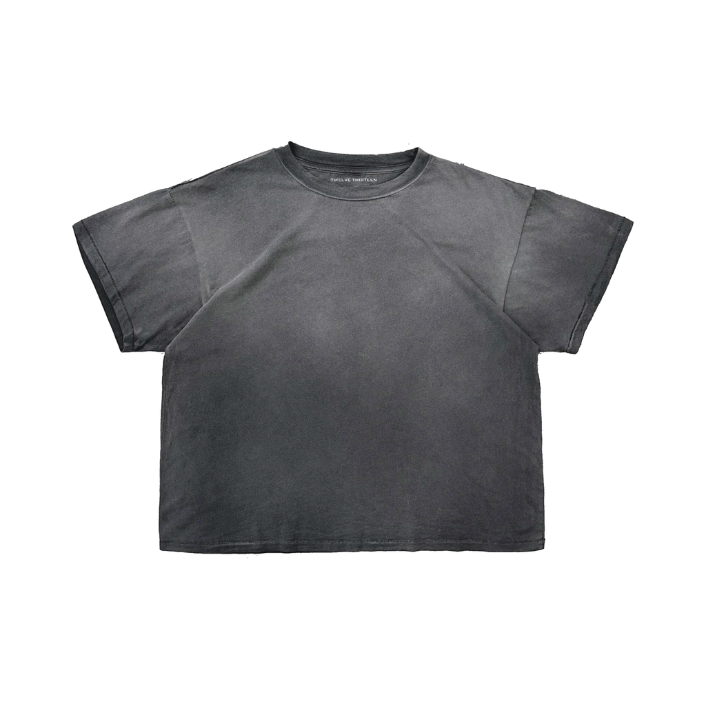 Vintage Thrashed Blank Tee  - Charcoal
