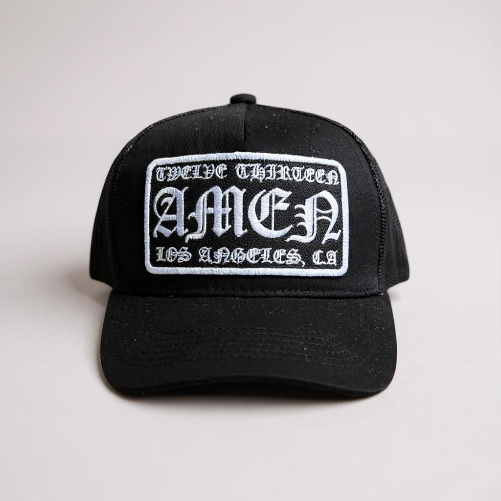 Canvas Amen Trucker - Black