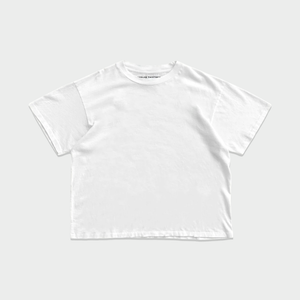 Distressed Blank Tee - Bone White